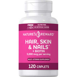 Frontpage: Nature's Reward - Hair Skin and Nails - Collagen capsules 120 Capsules