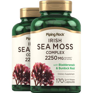 Frontpage: Piping Rock - Irish Sea Moss Complex 2250mg ( per serving) - 170 Quick Release capsules