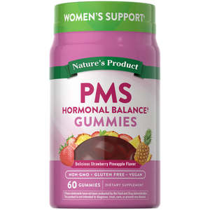 PMS Hormonal Balance (Delicious Strawberry Pineapple), 60 Gummies- Piping Rock