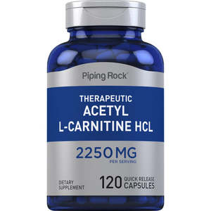 Piping Rock Max Strength Acetyl-L-Carnitine - 2250mg - 120 caps