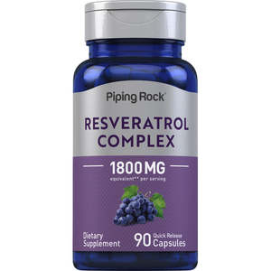 Piping Rock -Resveratrol Complex 1800mg, 90 Caps