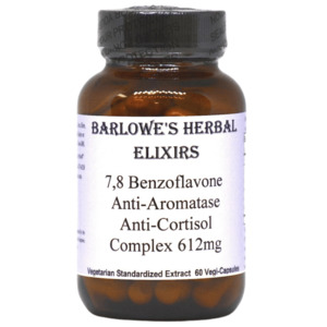 Barlowe's 7,8 Benzoflavone Complex - Anti Aromatase / Anti Cortisol 612mg Capsules