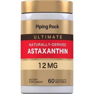 Piping Rock - Astaxanthin, 12 mg, 60 Quick Release Softgels