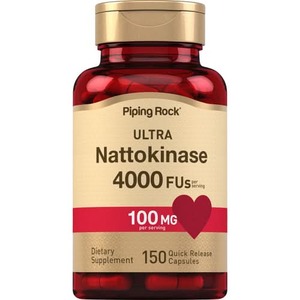 Piping Rock - Ultra Nattokinase 4000FU- 100mg per serving - 150 caps