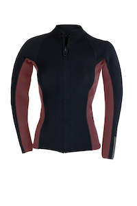 Classic Womens 2mm Jacket - Maroon and Black
