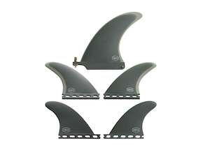 Fins: AQSS 4+1 Fin Set - Dawn 6.5" + Single Tab