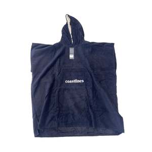 CL TOWEL PONCHO BLACK