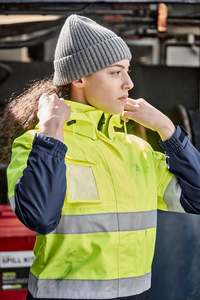 Syzmik ZJ757 Womens Hi Vis Ultralite Waterproof Jacket