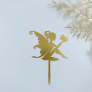 Cake Toppers: Fairy Cake Topper (Gold)