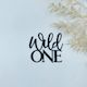 Wild One Cake Topper (Black, Gold)
