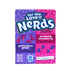 American Lollies Collection: Nerds Grape & Strawberry 47g