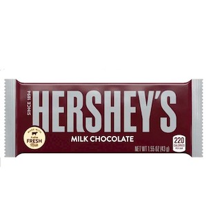 American Lollies Collection: Hershey's Plain Milk Chocolate 43g