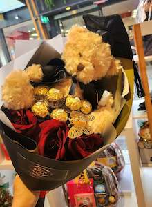 This Months Special: Graduation 26cm Teddy Bouquet with Rose