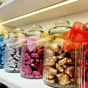 x100 Mini Chocolate Hearts in Jar