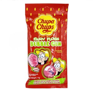 CHUPA CHUPS FAIRY FLOSS BUBBLE GUMS Strawberyy Flavour