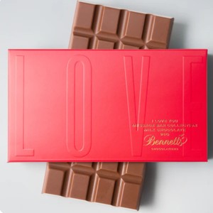 Bennetts Chocolate Bar - I LOVE YOU MESSAGE BAR