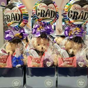 Graduation Teddy with Balloon