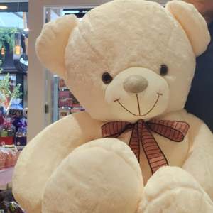 Lovely Giant Teddy Bear (1m tall)  Ivory