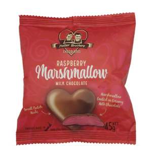 Raspberry Marshmallow Milk Chocolate Heart 45g