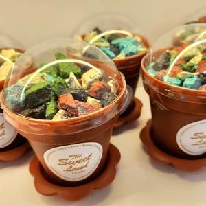 Milk Chocolate Rock Pots