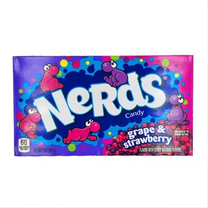 American Lollies Collection: NERDS CANDY Theatre Box Grape & Strawberry Falvour (142g)