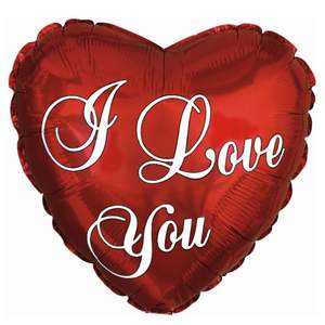 Valentines Day: Valentine 9in I Love You Script Balloon
