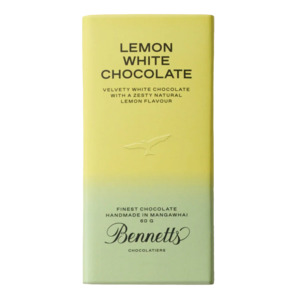 Bennetts Chocolate Bar - Lemon White Chocolate Bar