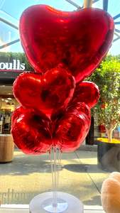 Valentines Day: Valentine Giant Heart Balloon Stand [Pickup only]