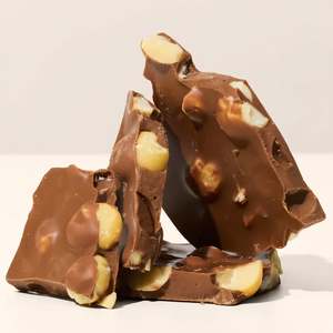 Nz Handmade Chocolates: Macadamia Slab - Milk Chocolate
