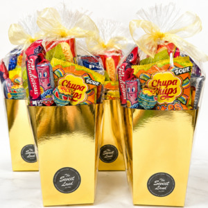 Golden Popcorn Party Box