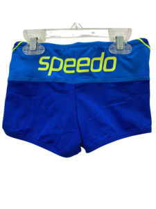Preschool Boys Swimwear: Speedo Aquashorts - Logo (Bright Blue/Yellow)