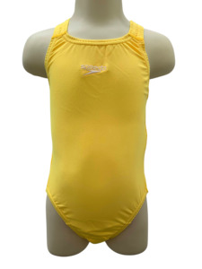 0 3y Girls Swimwear: Speedo Medalist One Piece - Yellow