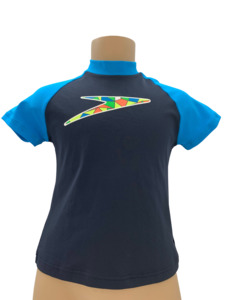 0 4t Beachwear: Speedo Sun Top (Short Sleeve) - Boomerang