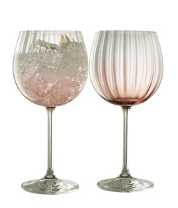 Products: Galway Irish Crystal Erne Blush Gin & Tonic Pair - Gifts For Her, Glassware & Drinkware, Highballs & Cocktail - The Table