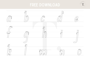 Lowercase ABC's - Printable Free Download
