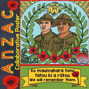 ANZAC Collaborative Poster - The Te Reo Māori Classroom