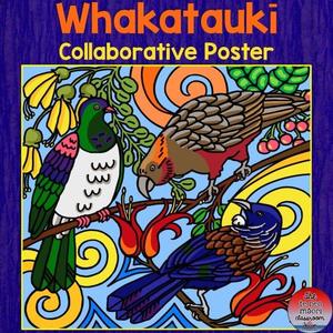 Whakataukī Collaborative Poster-Native Birds - The Te Reo Māori Classroom