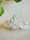 Aquamarine Sterling Silver Rough Crystal Ring - Size 8