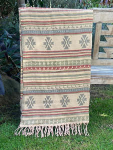 Homeware: Boho Neutral Wool Blanket Shawl