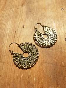 Niamh Earrings - Brass