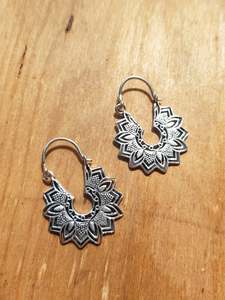 Aurora Earrings - Silver Plated Brass