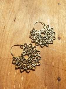 Brass Jewellery: Lauma Earrings - Brass