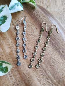 Brass Jewellery: Brass Mini Chakra Earrings