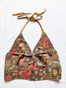 Silk Sari Reversible Top - Thin Strap #5