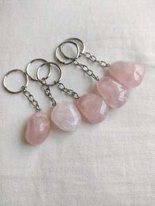 Crystals: Rose Quartz Keychain