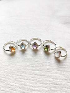 Large Teardrop Stone Ring