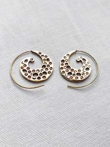 Gifts Under 10: Patterned spiral Earrings