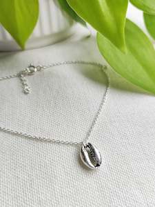Anklets: Sterling Silver Cowrie Shell Anklet
