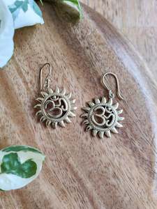 Gifts Under 20: Brass Ohm Sun Earrings
