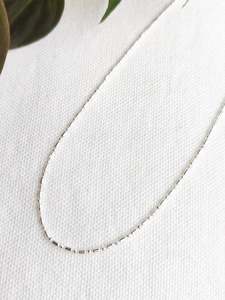 Sterling Silver Chain: Dainty Sterling Silver Chain - 40cm